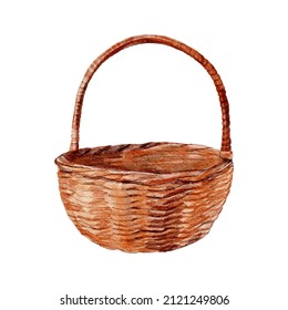 Watercolour Clipart Of Basket For Easter