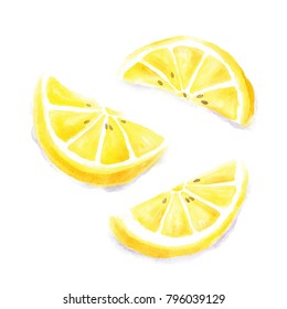 Watercolour Lemon Slices