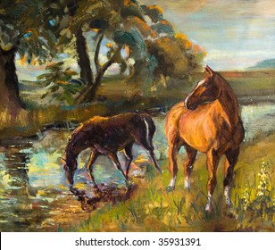 	Watering the horses at night