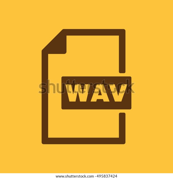 Wav Icon File Audio Format Symbol のイラスト素材 495837424
