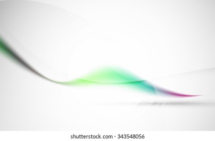 Wave Abstract Background. Business Or Hi-tech Presentation Template Or Advertising Layout