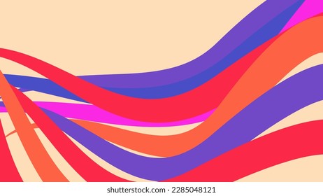 Wave colorful pattern background abstract red purple yellow