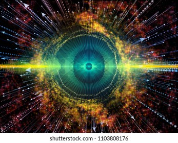 Wave Function series. Background composition of  colored sine vibrations, light and fractal elements on the subject of sound equalizer, music spectrum and  quantum probability - Shutterstock ID 1103808176