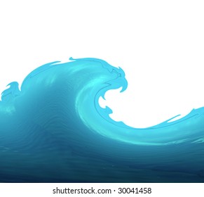 Wave Isolated On White Illustration Stock Illustration 30041458 ...