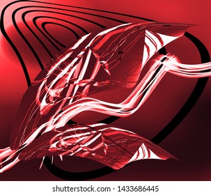 waves and circles composition design