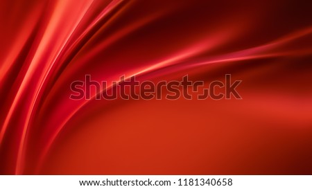 waves of red silk full screen as background