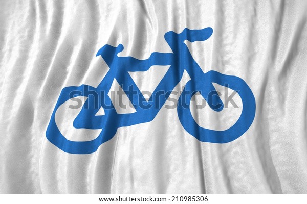 Waving close up Flag bicycle\
icon 
