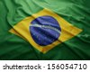 brazilian flag wave