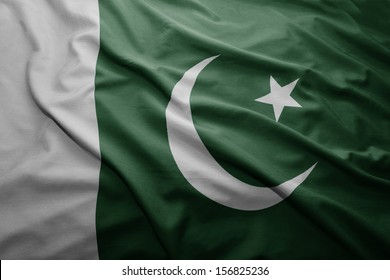 Waving Colorful Pakistani Flag