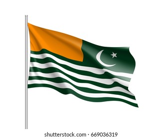 Pakistan Azad Jammu and Kashmir 5'x3' Flag 