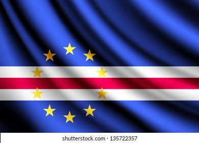 Waving Flag Of Cape Verde