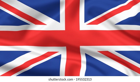 Flag United Kingdom Waving Wind Stock Photo 320665106 | Shutterstock