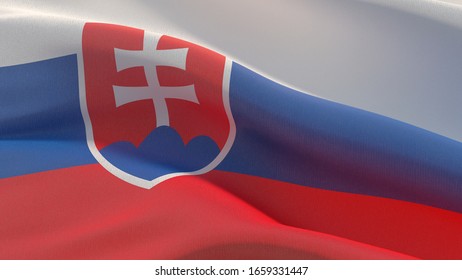 Waving Flags World Flag Slovakia 3d Stock Illustration 1659331447 ...