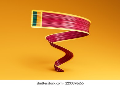 Waving ribbon or banner with flag of Sri Lanka. independence day 3d illustration - Powered by Shutterstock