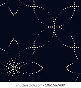 Wavy lines pattern. Tessellated background. Dashed floral ornament. Geometric kimono design. Decorative printing block for textile. Tracery all over print. Look the same 754234762.