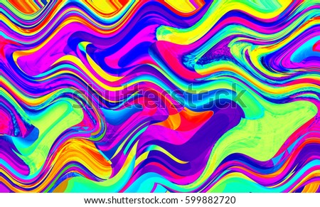 Wavy multi colored background