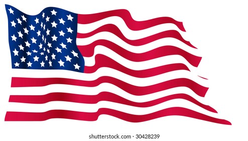 Wavy US Flag