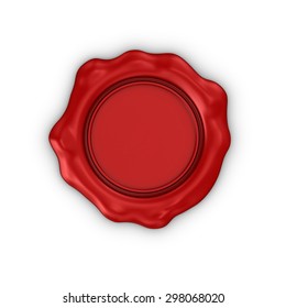 Red Wax Seal Vector Illustration Isolated Stock Vector (royalty Free 