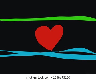 The way the heart floats - Shutterstock ID 1638693160