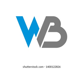 Wb Letter Original Monogram Logo Design Stock Illustration 1400122826 ...