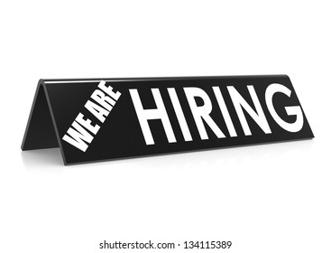 We are hiring in black - Powered by Shutterstock