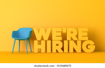 We are hiring job opportunity message. 3D Rendering
