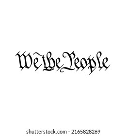 We The People Preamble US Constitution USA