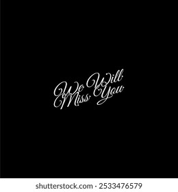 We will miss you hearts icon isolated on dark background - Powered by Shutterstock