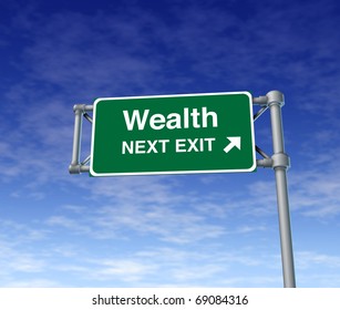 wealth Financial freedom rich independance Sign finances stocks