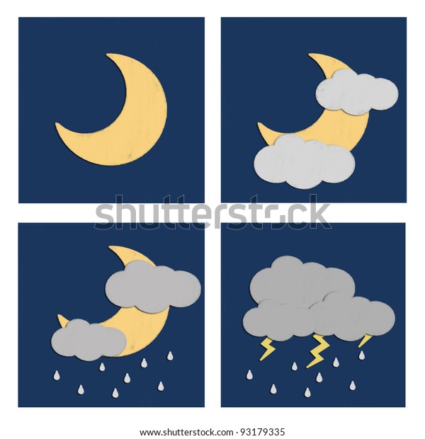 Weather Drawing By Pastel On Charcoal Stock Illustration 93179335 ...