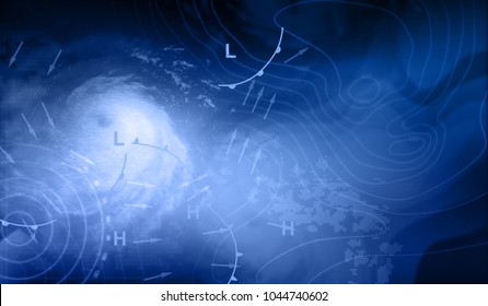 Weather Map - 3D Rendering