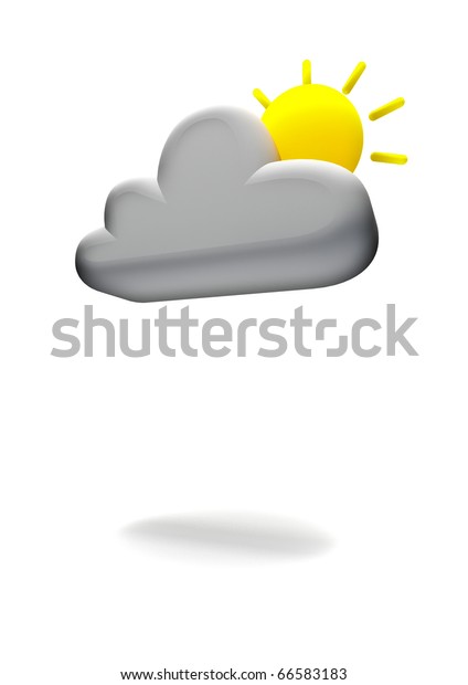 Weather Symbol Partly Cloudy Stock Illustration 6651 Weather Symbol Partly Cloudy Stock Illustration 6651