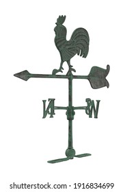 Regular Metal Weather Vane Cockerel Motif Stock Illustration 194160386