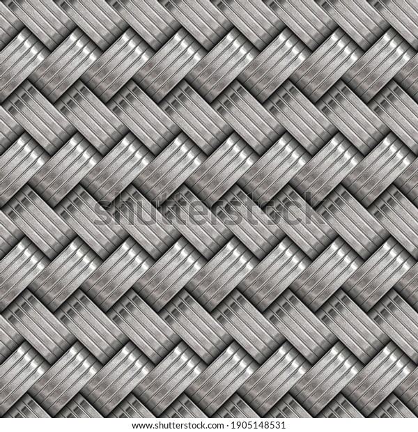 Weave abstract metal background.Silver metal\
weave pattern\
texture.