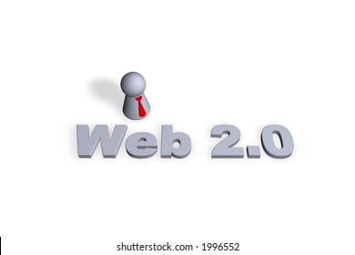 web 2.0 text in 3d