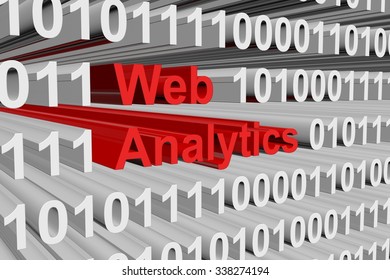 Web Analytics presented in the form of binary code