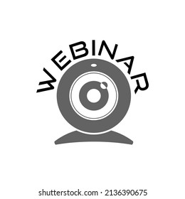 Web camera sign. Webinar icon isolated on white background