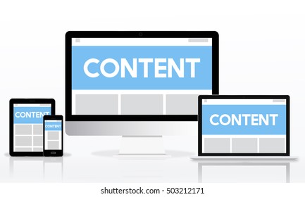 Web Design Template Copy Space Concept