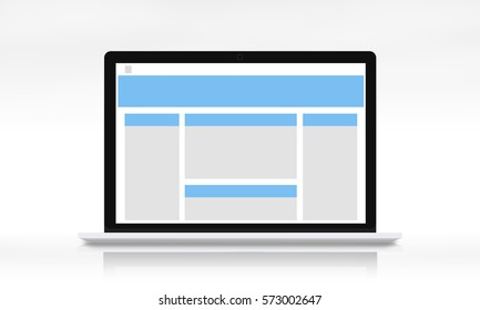 Web Design Template Copy Space Concept