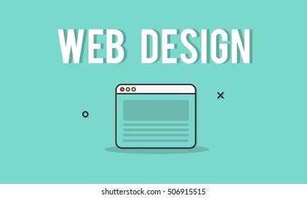 Web Design Template Graphic Concept