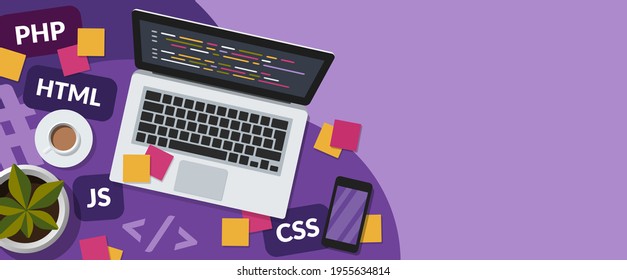 785 Full stack developer background Images, Stock Photos & Vectors