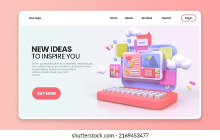 Web Development Ui Ux Design Concept Stock Illustration 2169453477 ...