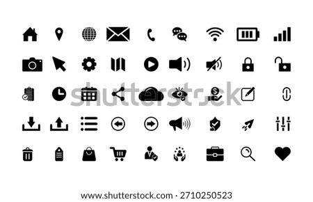 web icons sets and vector design