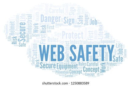 Web Safety Word Cloud Stock Illustration 1250883589 | Shutterstock