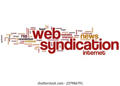 Web Syndication Word Cloud Concept