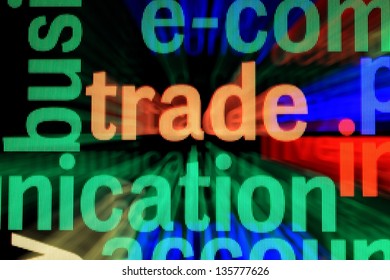 Web trade concept