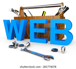 Web Word Internet Connection Virtual Telecommunication Shows Cyberspace Access And Smart Cyber Interconnection To Connect To Data Or For Ecommerce