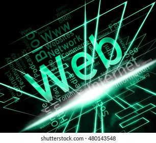 Web Word Meaning Internet Network And Websites