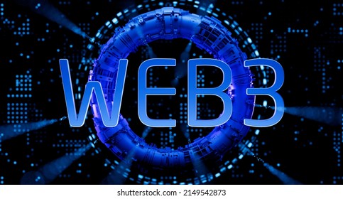 Web3 Next Generation Decentralized Internet Technology 3d Illustration