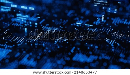 WEB3 next generation world wide web blockchain technology with decentralized information, distributed social network 3d illustration